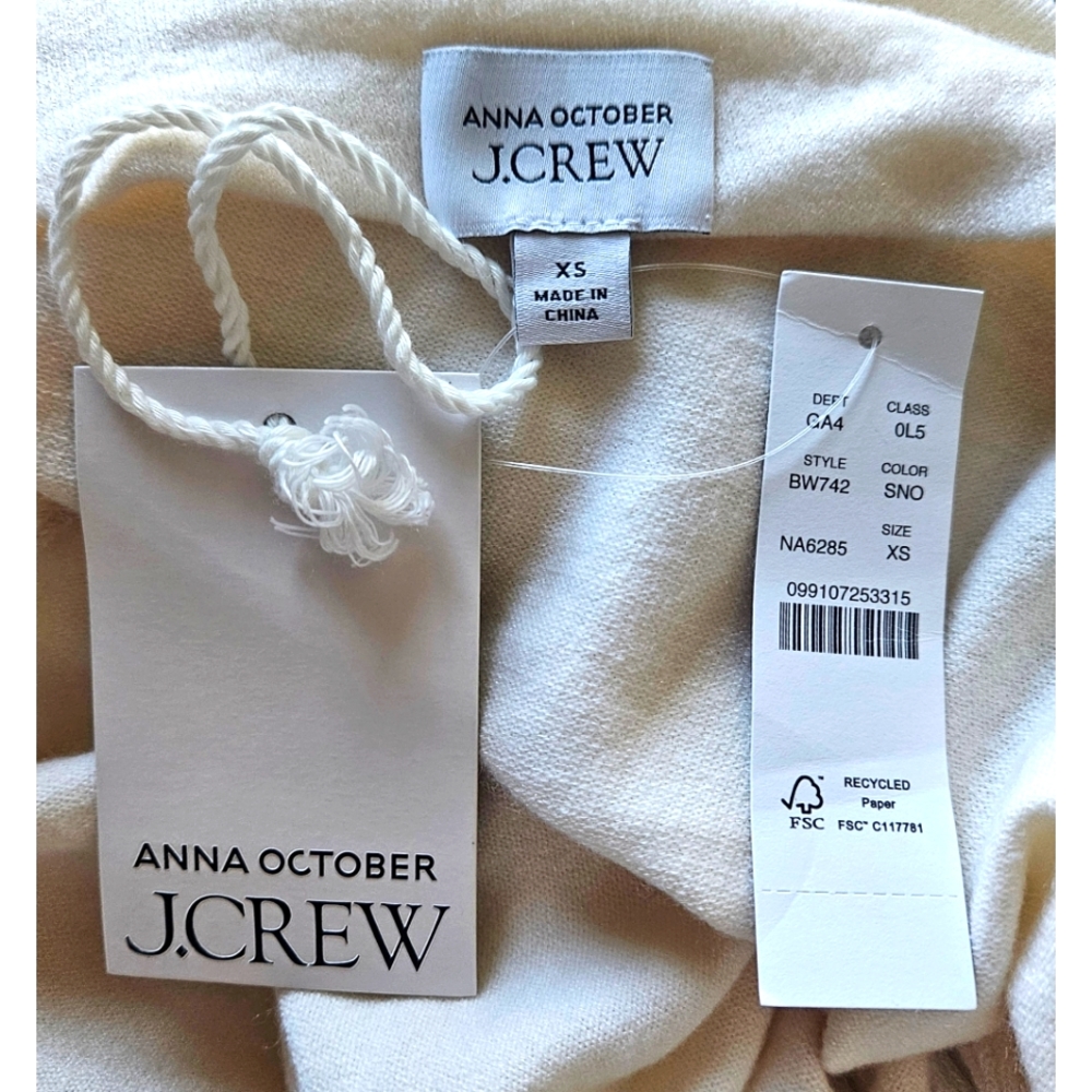 Limited-edition Anna October© X J.Crew cashmere off-the-shoulder sweater-dress - Picture 8 of 11